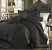 11pc Queen Bed in a Bag~Diamond~Black Comforter Set-1000tc Sheet Set Included