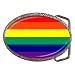 Belt Buckle of Gay Lesbian Rainbow Pride Flag