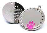 Personalised 30mm Round Crystal and P...