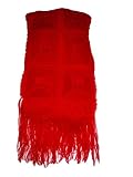 Hand Embroidered Scarf with Lots of Colorful Leather LES_LTRED_001