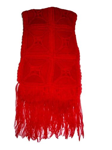Extra 50% Off Hand Embroidered Scarf with Lots of Colorful Leather LES_LTRED_001