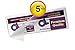 [pk of 500] Hot Large Bookmark Laminating Pouches 5 Mil 2-3/8 x 8-1/2