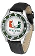 Miami Hurricanes Suntime Competitor Poly/Leather Band Watch - NCAA College Athletics
