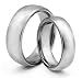 His & Her's 8MM/6MM Tungsten Carbide Classic Wedding Band Ring Set (Available Sizes 4-14 Including Half Sizes)