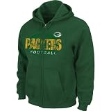 NFL Men's Green Bay Packers Touchback IV Long Sleeve Fullzip Hooded Fleece (Dark Green, Medium)