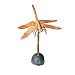 Ancient Graffiti Solid Copper Dragonfly Dripper Fountain