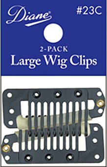 Diane Wig Clips - Large Black