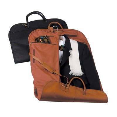 Genuine Leather Garment Cover Color: Black