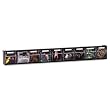 deflect-o&reg; Tilt Bin Plastic Storage System with Nine Bins, 23 5/8 x 2 1/2 x 3 3/8, Black