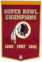Washington Redskins 24"x36" Wool Dynasty Banner
