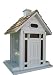 Home Bazaar Bellport Cottage Birdfeeder, White
