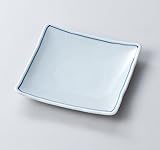 渕ライン4.0正角皿　5組 【美濃焼　和皿】