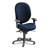 HON 7608BW90T Unanimous High-Performance High-Back Executive Chair, Navy Blue Fabric