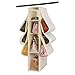 Dearjana Hanging Purse Handbag Storage Organiser Homewares Nonwoven 10 Pockets Purse Bag Organizer for Closet (Beige)
