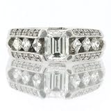 41tpmnt0I L. SL160  1.78ct Emerald Cut Diamond Engagement Anniversary Ring