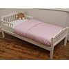 White Junior / Toddler Bed with Foam Safety Mattress