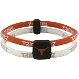 NCAA Texas Longhorns Double Loop Trion-Z Bracelet - Burnt Orange/White