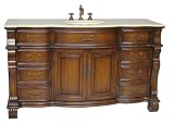 60 Large Single Sink Bathroom vanity cabinet – Model BA-4437M-60 Hopkinton