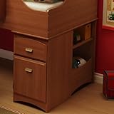 Imagine Collection Twin Loft Bed Storage Unit in Morgan cherry Finish By So ....