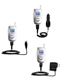 Deluxe Kit for the Samsung VGA1000 includes a USB cable with Car and Wall Charger - Gomadic Brand w/ TipExchange Technology