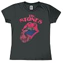 Rolling Stones - Foil Tongue Ladies T-Shirt by Junk Food