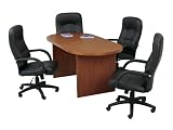Conference Room Set with High Back Leather Chairs - Office Star - CSET-3