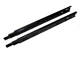 Drawer Slide, Full Extension, 10 in., Black, 100 lb. Capacity, Medium Duty