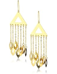 Katch by Kathy Flesch 24k Gold Plated Triangle Earrings