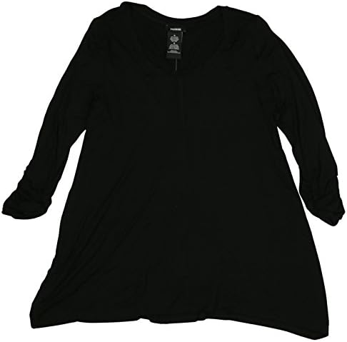 Premise Womens 3/4 Sleeve Tunic Top Medium Black