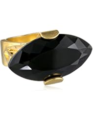 Sam Edelman Oval Black Stone Ring, Size 7