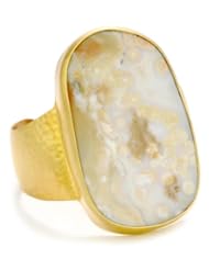 Heather Benjamin "Ocean Jasper" Peach Mix Jasper Cuff Bracelet