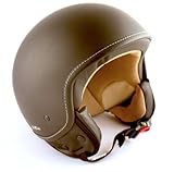 SOXON SP-301 night - Jethelm Jet Roller Helm Motorradhelm schwarz matt Gr. S