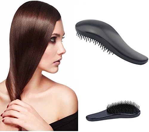 Detangling Brush - Effective Detangler Hair Brush for Women, Girls, Men and Boys-Use as Comb or Hair Brush-Use in Thin, Thick, Curly, Straight, Wet, Dry Hair (Black)