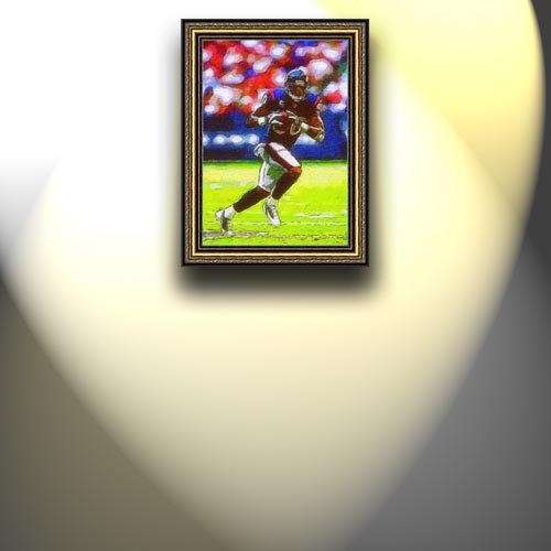 Completely Handpainted American Football Sport Painting, Custom Order FL316, Oil on Canvas, with Option to Paint Jerry, Brett & Co. from Any Other Favorite Photograph or Picture, Unframed, Size 24'' x 34