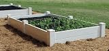 Dura-Trel Vinyl Raised Planter Box 4ft x 8ft x 16.