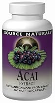 Source Naturals Acai Extract Capsules, 500mg, 120-Count Bottle