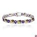 Sterling Silver Multi-Gemstone Bracelet, 7.25