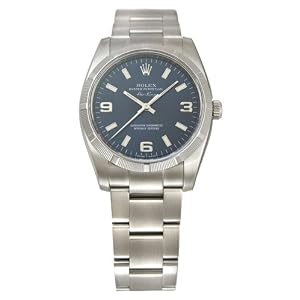 Rolex Oyster Perpetual Air-King Engine Turned Bezel 114210-BLASO