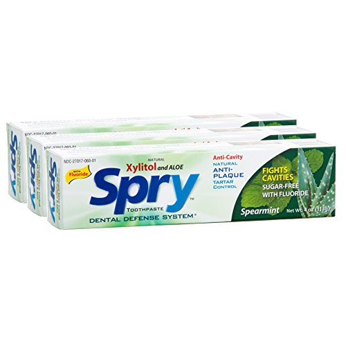 Spry FLUORIDE Toothpaste 3-PACK SAVINGS!!!