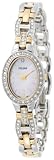 Pulsar Women's PEGA91 Crystal Accented Dress Two-Tone Pink Mother of Pearl Watch