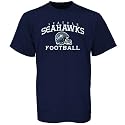 Reebok Seattle Seahawks Youth Navy Blue Stacked Helmet T-shirt