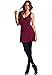 LeggingsQueen Women's Sleeveless Ruffle Front Tunic Top (BGD, Large)