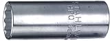 Stahlwille 40ADL-1/4 Steel Bi-Hex Extra Deep Socket, 1/4' Drive, 12 Points, 1/4' Diameter, 50mm Leng