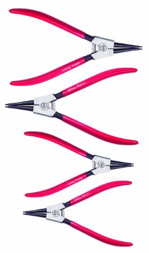 Wiha 32628 Pliers, Straight External Ring, 4 Piece Set