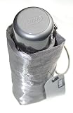 Ladies Tiny Silver sparkle Lightweight Folding Umbrella Umbrella and matching cover