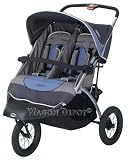 Suburban Safari Double Jogging Stroller (Blue/Grey)