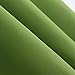 Deconovo Thermal Blackout Grommet Room Darkening Curtains for Study, 52x63 Inch, Grass Green