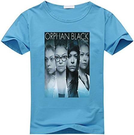Xinta Custom Orphan Black Women's T-shirt, Designer Classic 100% Cotton T-shirt Medium Sky Blue