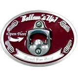 Body Candy - Red and White BOTTOMS UP BOTTLE OPENER Belt Buckle