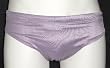 Mauve Drawstring Bikini Brief with Seamless Front